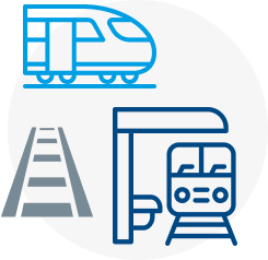 Icon Bahn-Infrastruktur