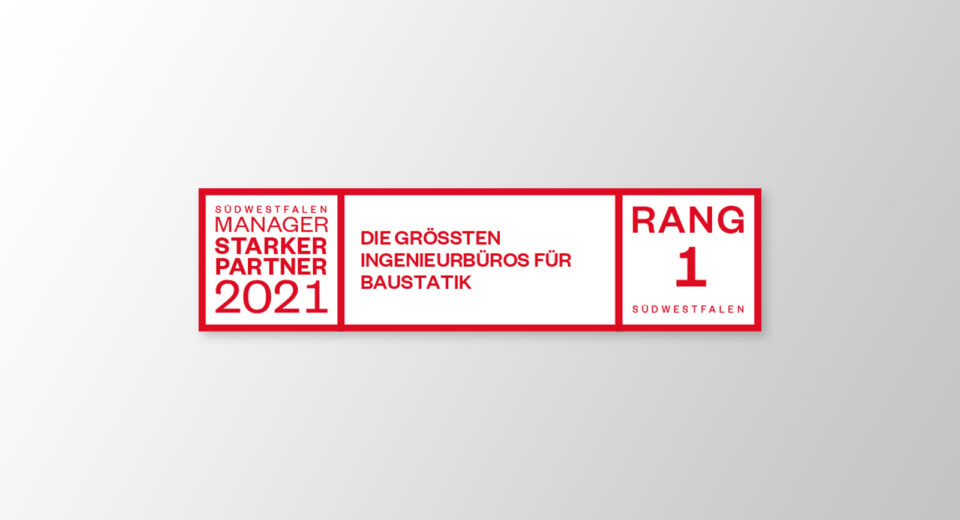 Siegel größtes Ingenieurbüro für Baustatik Südwestfalenmanager