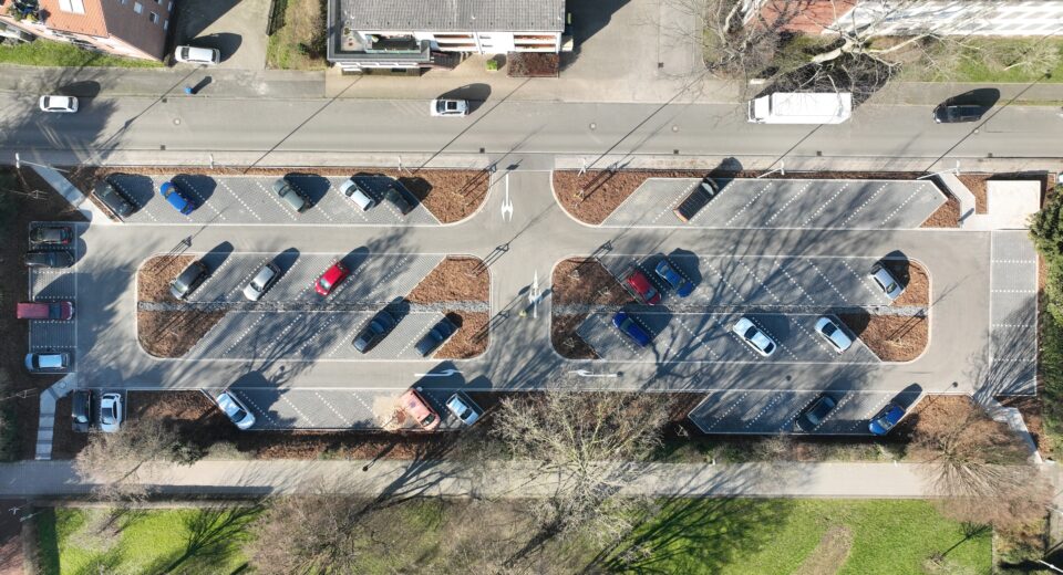 Klimaparkplatz von oben Herne