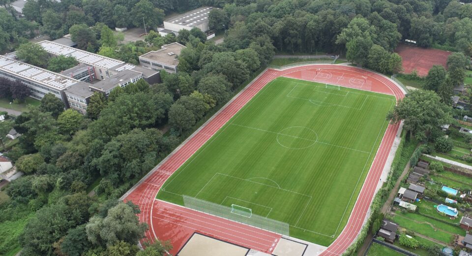 Kunstrasenplatz Vogelperspektive