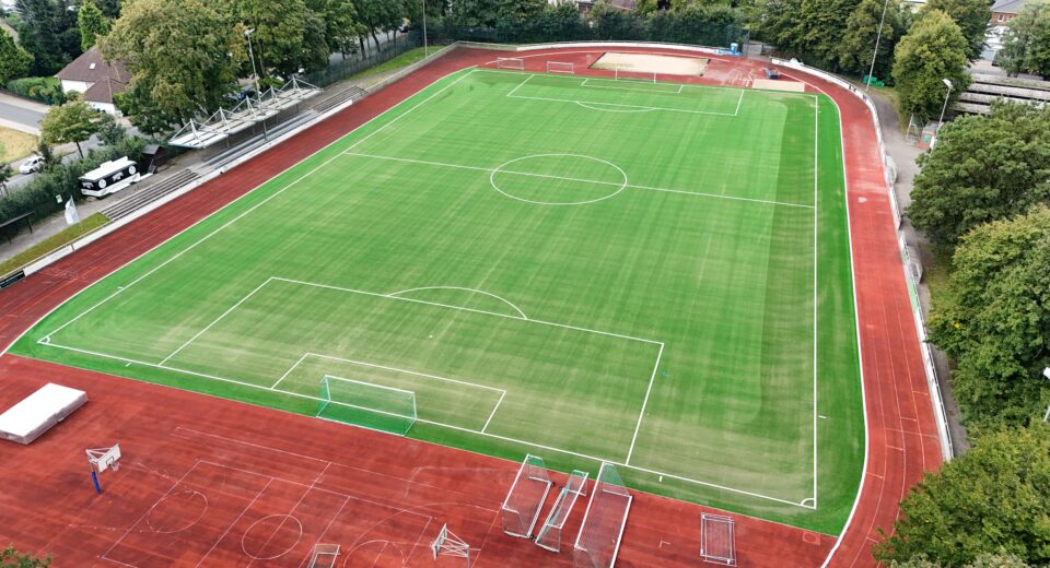 Lindensportplatz in Ahlen aus der Vogelperspektive