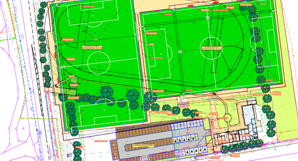Bauplan Jugendfußballzentrum Sportanlagen Bad Arolsen